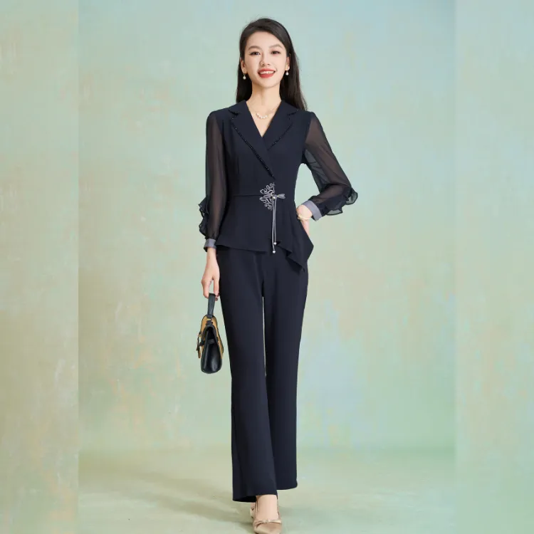 Mylan Casual Suit Women's Navy Blue-6