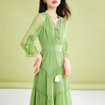 Mylan Long Sleeved Dress Women's Green