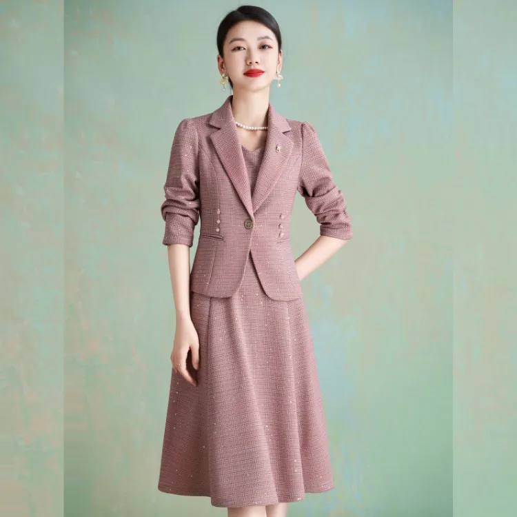 Mylan Skirt Set For Early Autumn Women's Pink-4