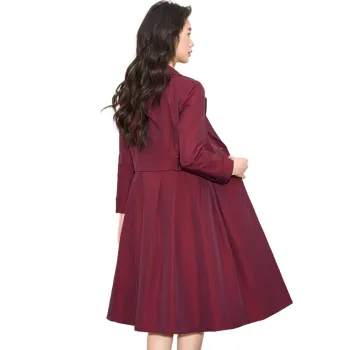 Mylan Spring Fall Trench Coat Loose Fit Women's Fuchsia