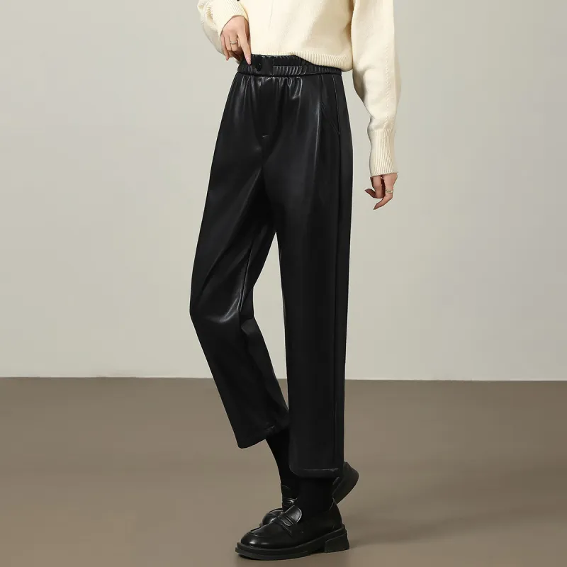 Mylan Leather Pants Women's Black-3