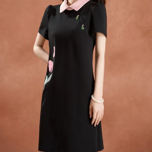 Mylan Short-Sleeved Dresses Women's Black