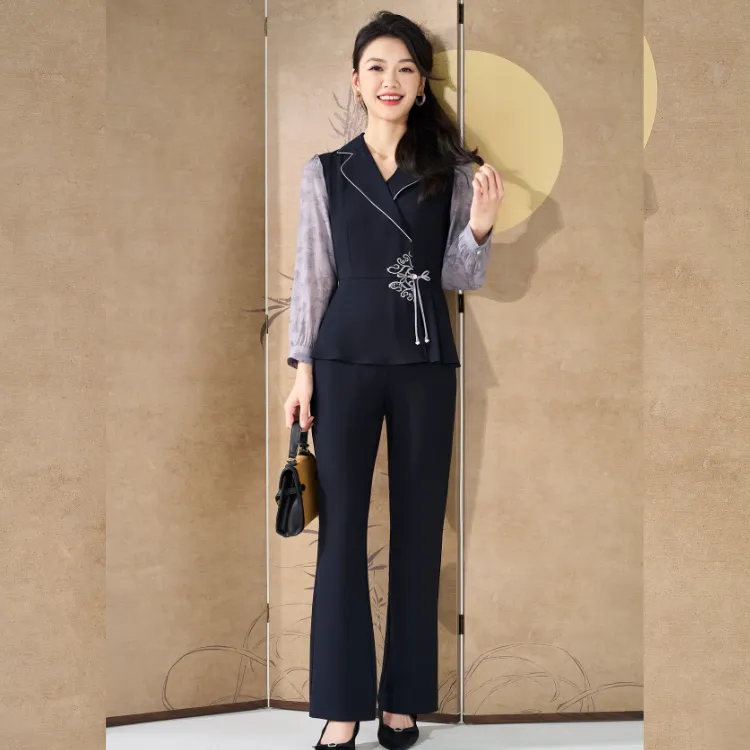 Mylan Casual Suit Women's Navy Blue-6