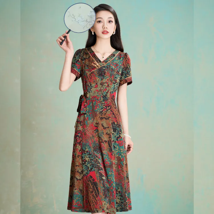 Mylan SS24 Short Sleeved Dress Women's Red-6