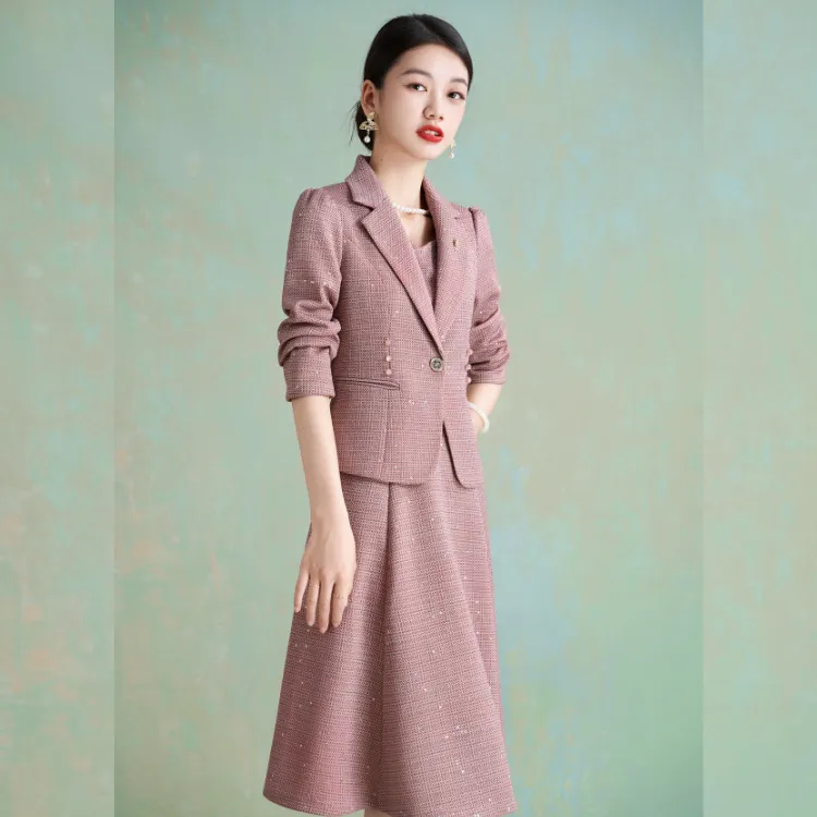 Mylan Skirt Set For Early Autumn Women's Pink-5