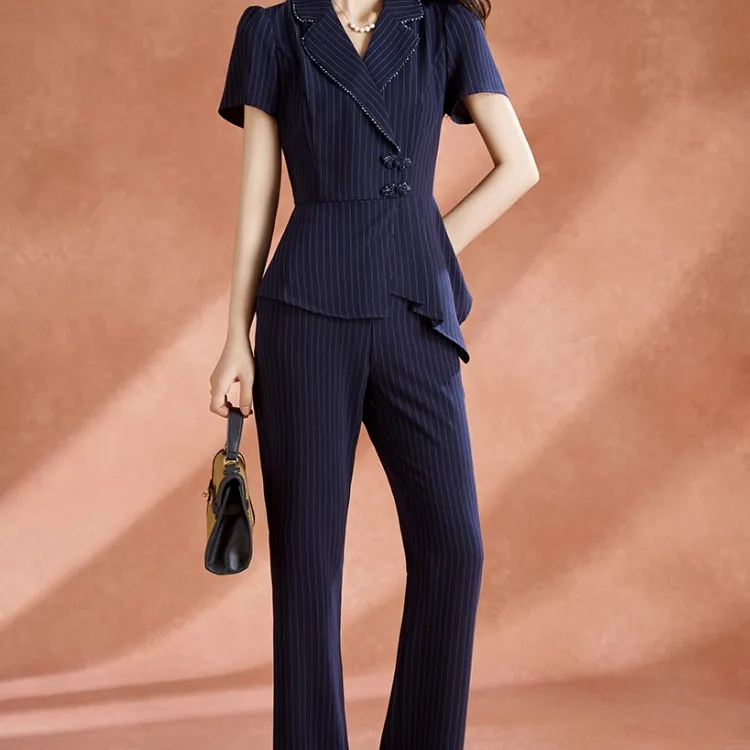 Mylan Casual Suit Women's Navy Blue-0