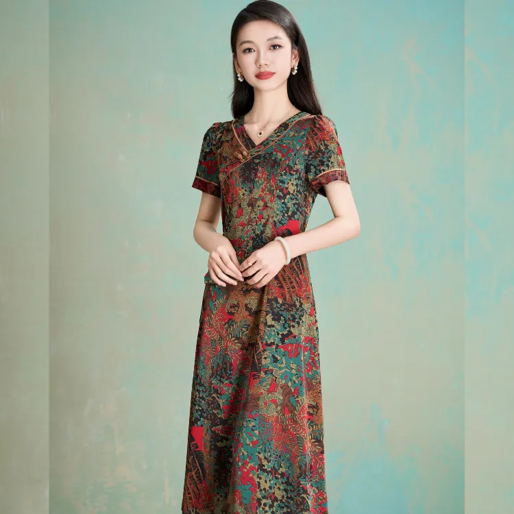 Mylan SS24 Short Sleeved Dress Women's Red-3
