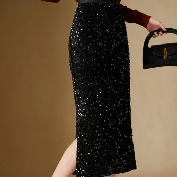 Mylan Casual Long Skirt Women's Black