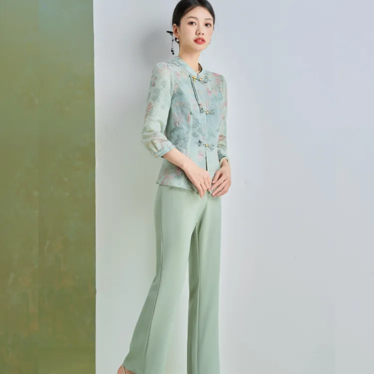 Mylan Casual Suit Women's Pea Green-3