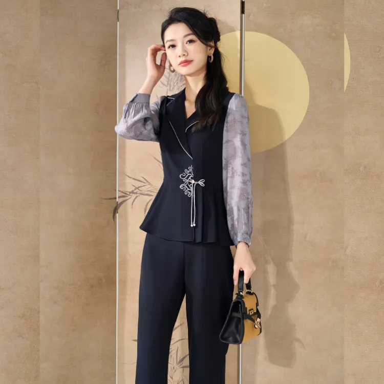 Mylan Casual Suit Women's Navy Blue-2