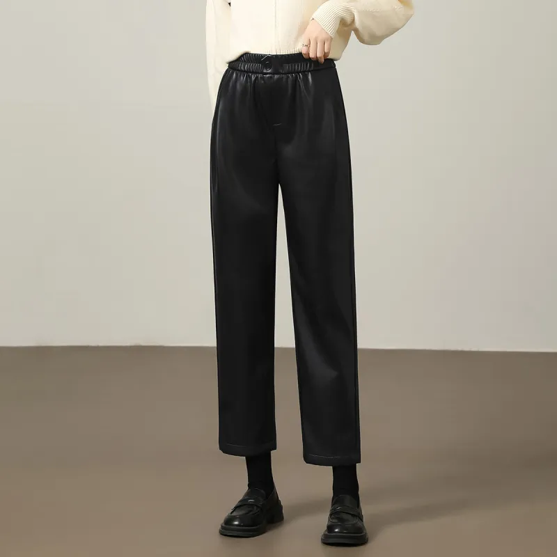Mylan Leather Pants Women's Black-2