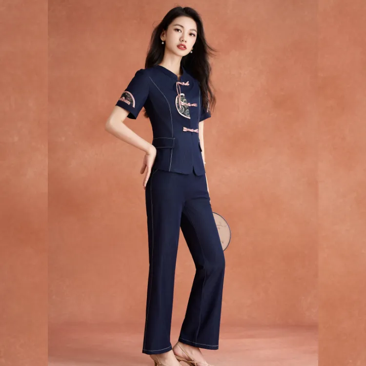 Mylan Casual Suit Women's Denim Blue-3