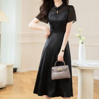 Mylan Short Sleeved Dresses Women's Black