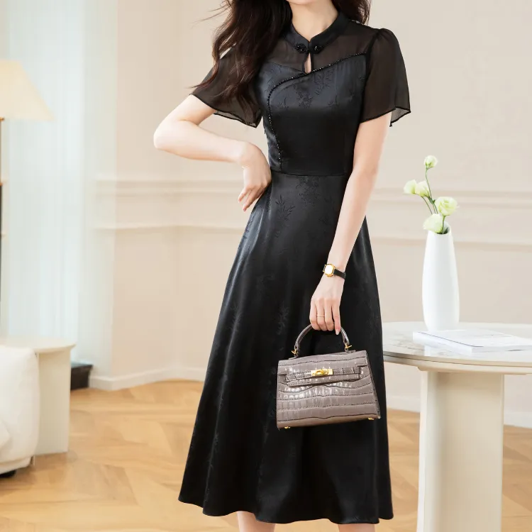 Mylan Short Sleeved Dresses Women's Black-0