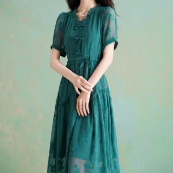 Mylan Short Sleeved Dresses Women's Green