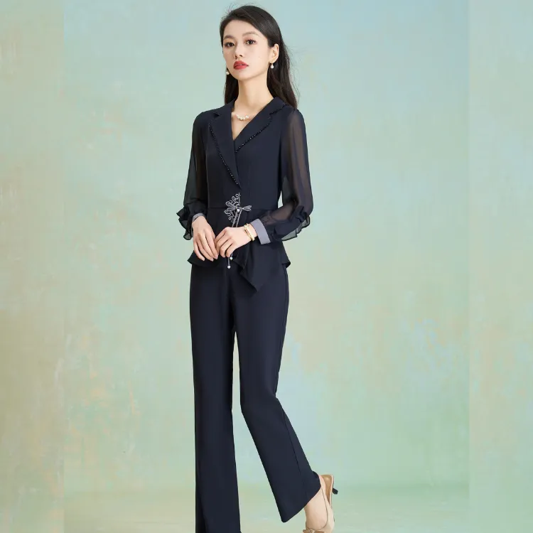 Mylan Casual Suit Women's Navy Blue-3