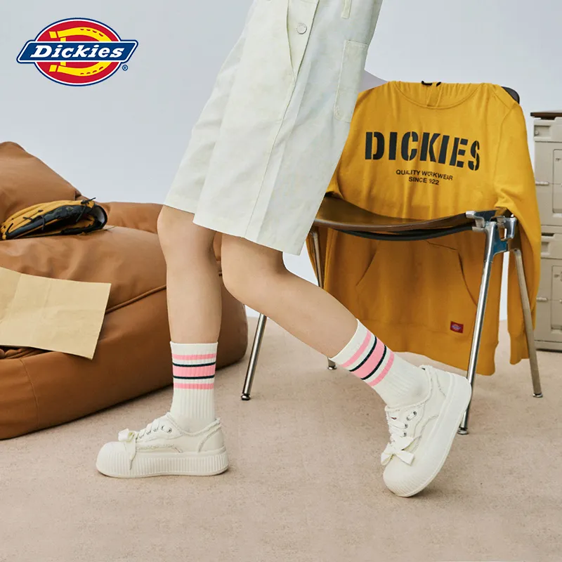 Dickies Canvas Shoes Women's Low Top Beige-5
