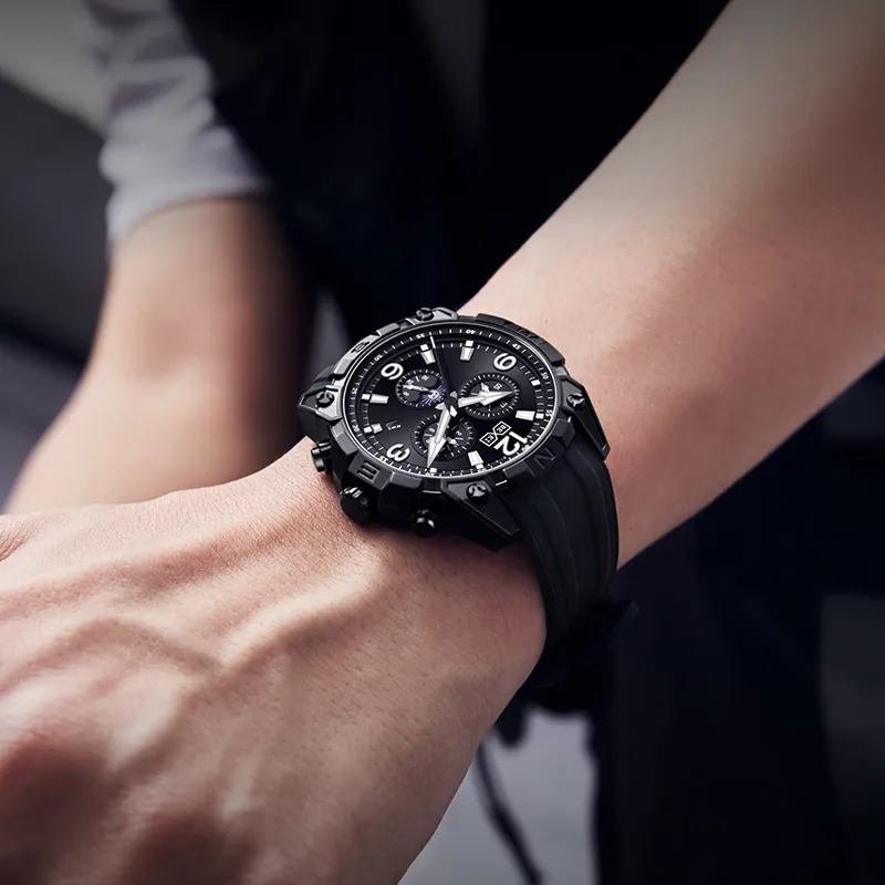 BEXEI Darth Vader Automatic Mechanical Movement Watch Men's Watches Black Dial-3