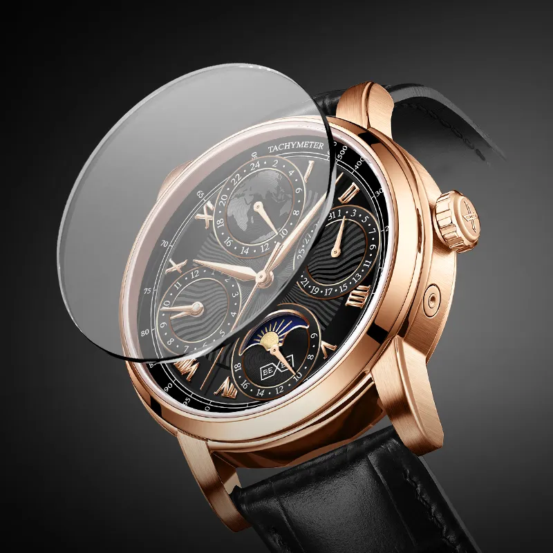 BEXEI Casual Watch Automatic Mechanical Movement Cow Leather Strap Watch Men's Watches White Dial-11