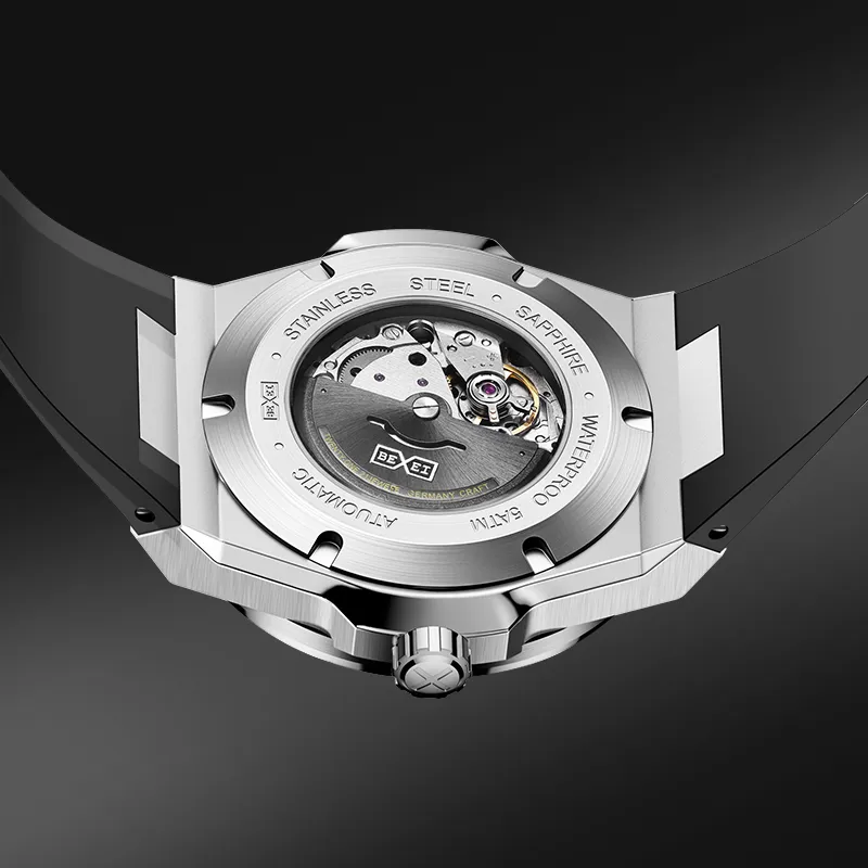 BEXEI J 20 Collection Automatic Mechanical Movement Watch Men's Watches Black Dial-6