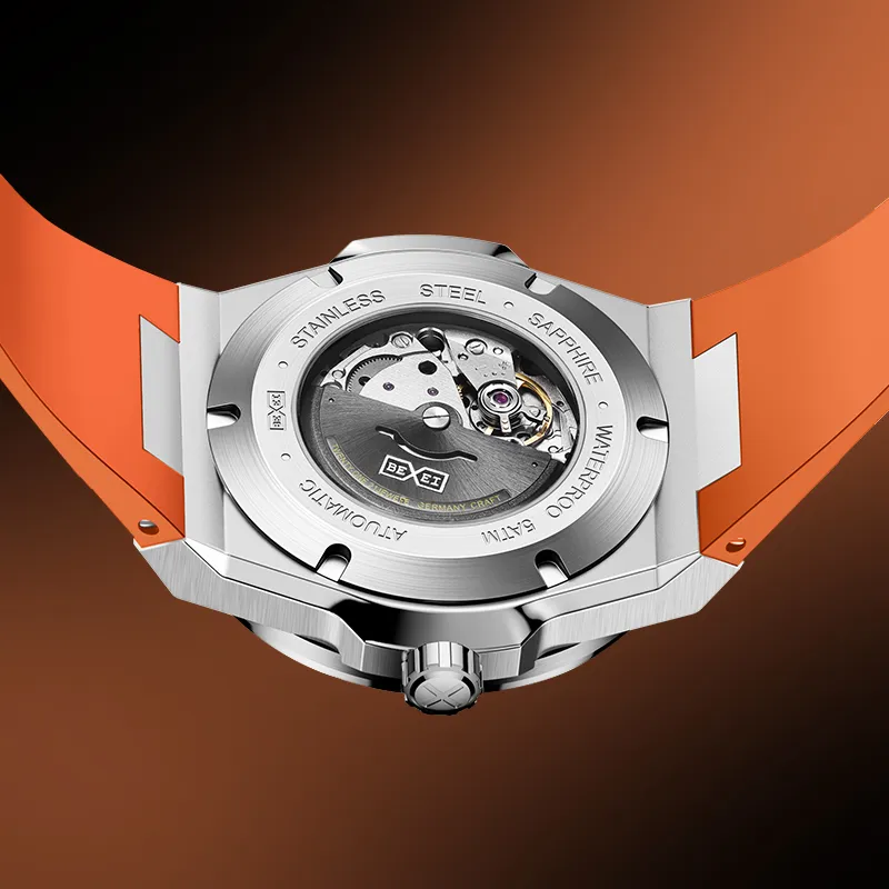 BEXEI J 20 Collection Automatic Mechanical Movement Watch Men's Watches Black Dial-32