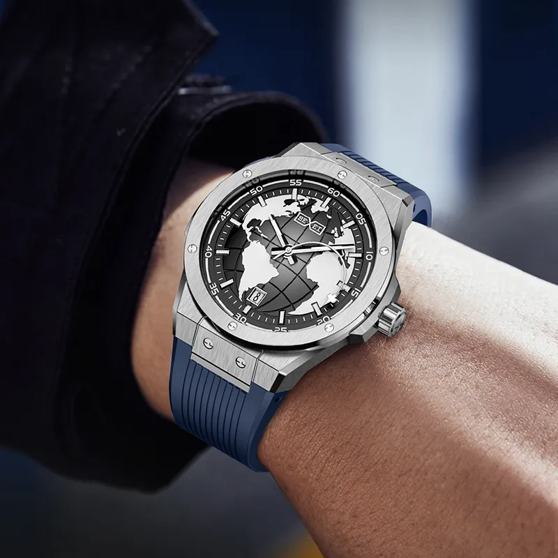 BEXEI J 20 Collection Automatic Mechanical Movement Watch Men's Watches Black Dial-10