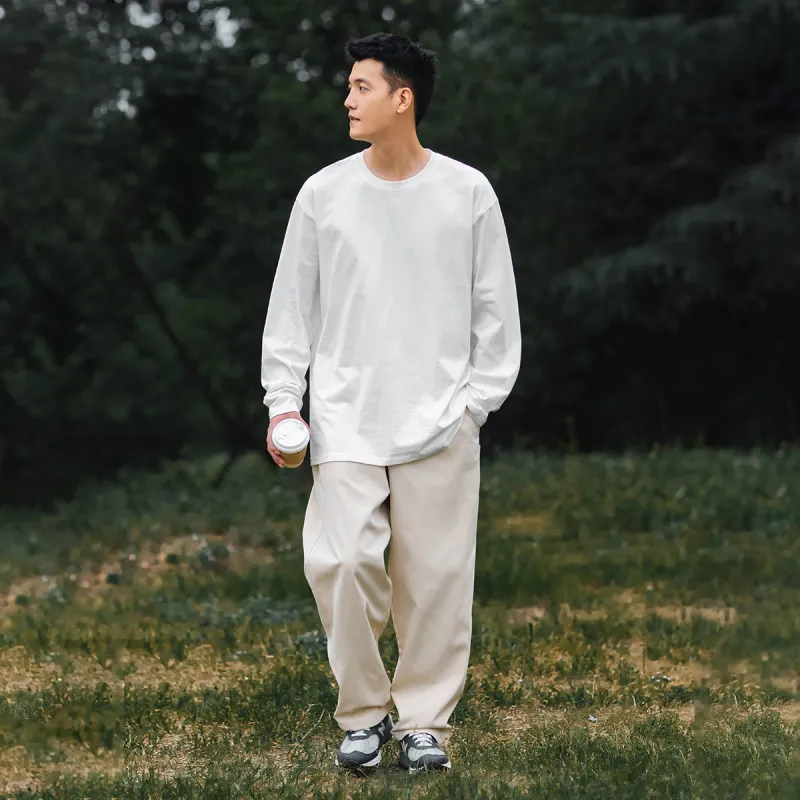 BORDERLESS BDLS Casual Pants Unisex Light Khaki-5