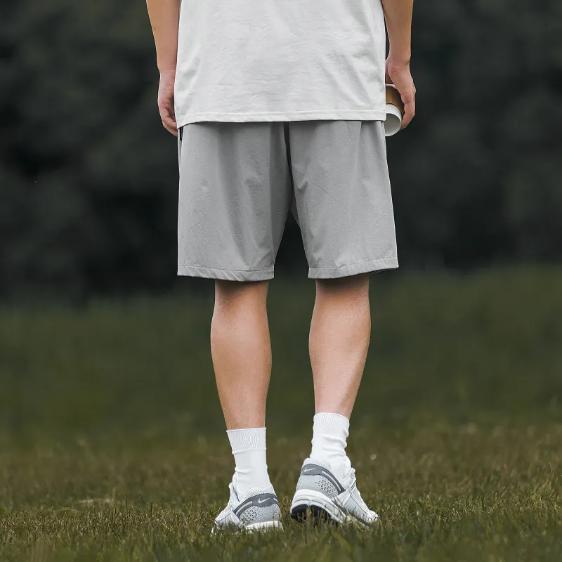 BORDERLESS BDLS Casual Shorts Unisex Light Gray-2