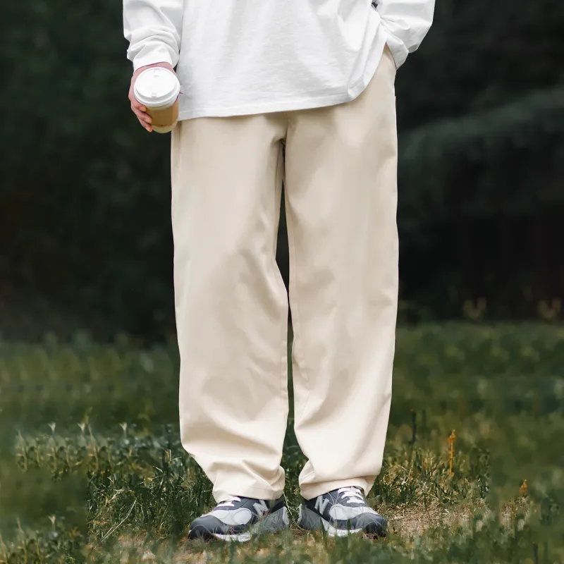 BORDERLESS BDLS Casual Pants Unisex Light Khaki-2