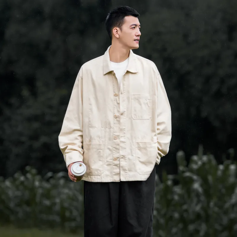 BORDERLESS BDLS Jackets Coats Unisex Beige Apricot-3