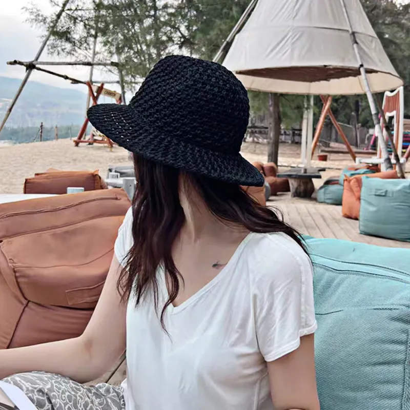 MUSTKOO Straw Woven Sun Protection Hats Unisex-2