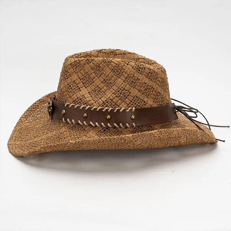 MUSTKOO Straw Woven Sun Protection Hats Unisex-5