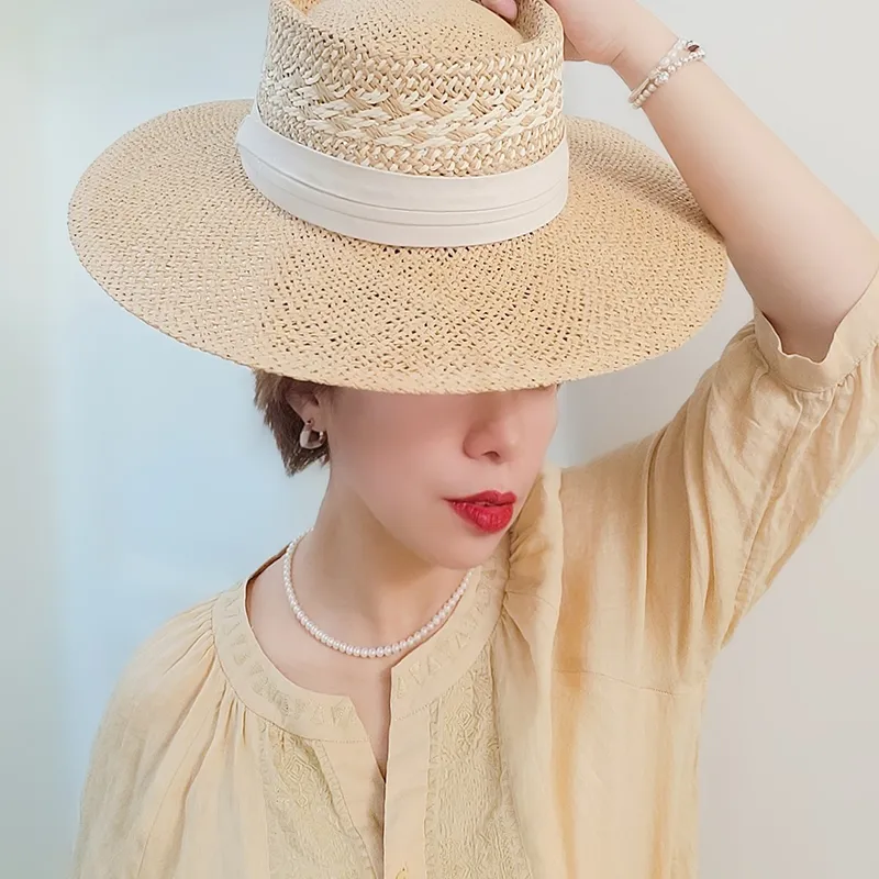 MUSTKOO Straw Woven Sun Protection Hats Unisex-5