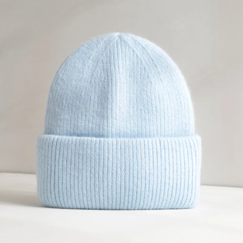 MUSTKOO Rabbit Fur Blend Beanie Unisex-3