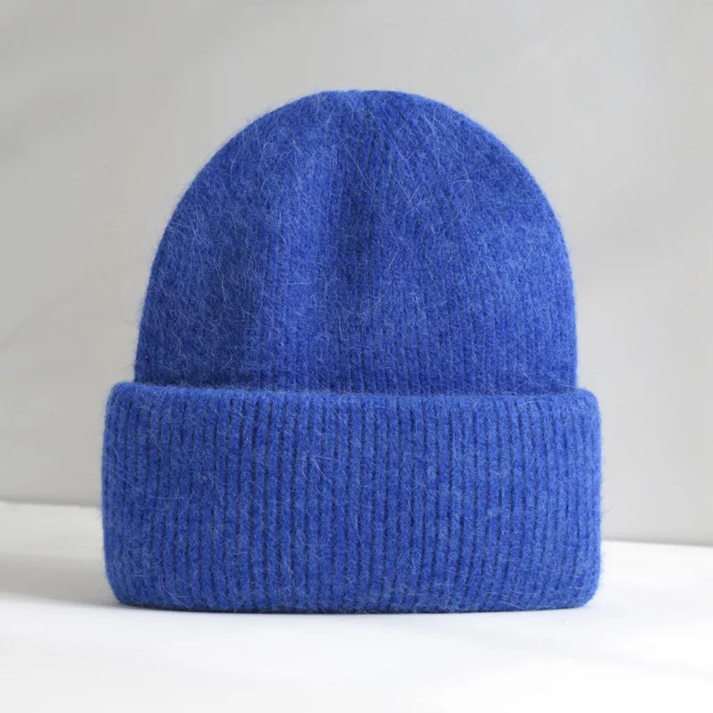 MUSTKOO Rabbit Fur Blend Beanie Unisex-1