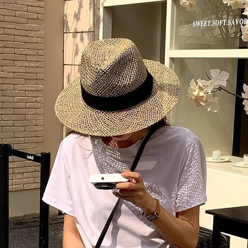 MUSTKOO Straw Woven Sun Protection Hats Unisex-4
