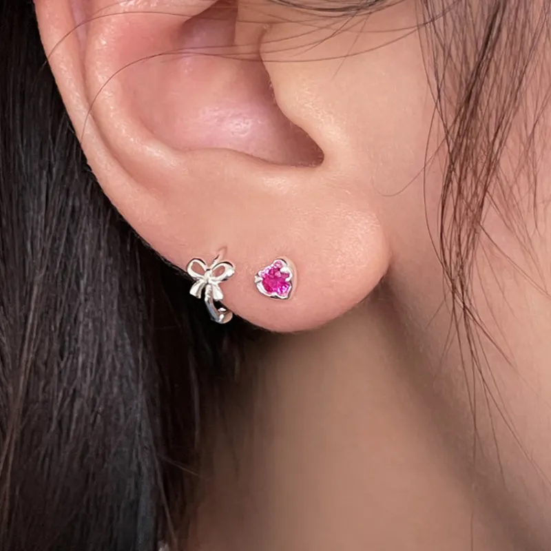 MACE MAVA Zircon With 925 Sterling Silver Pin Stud Earrings Unisex-4