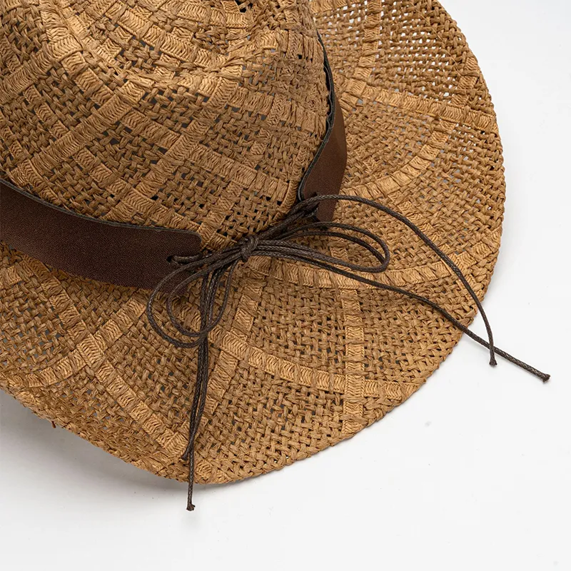 MUSTKOO Straw Woven Sun Protection Hats Unisex-4
