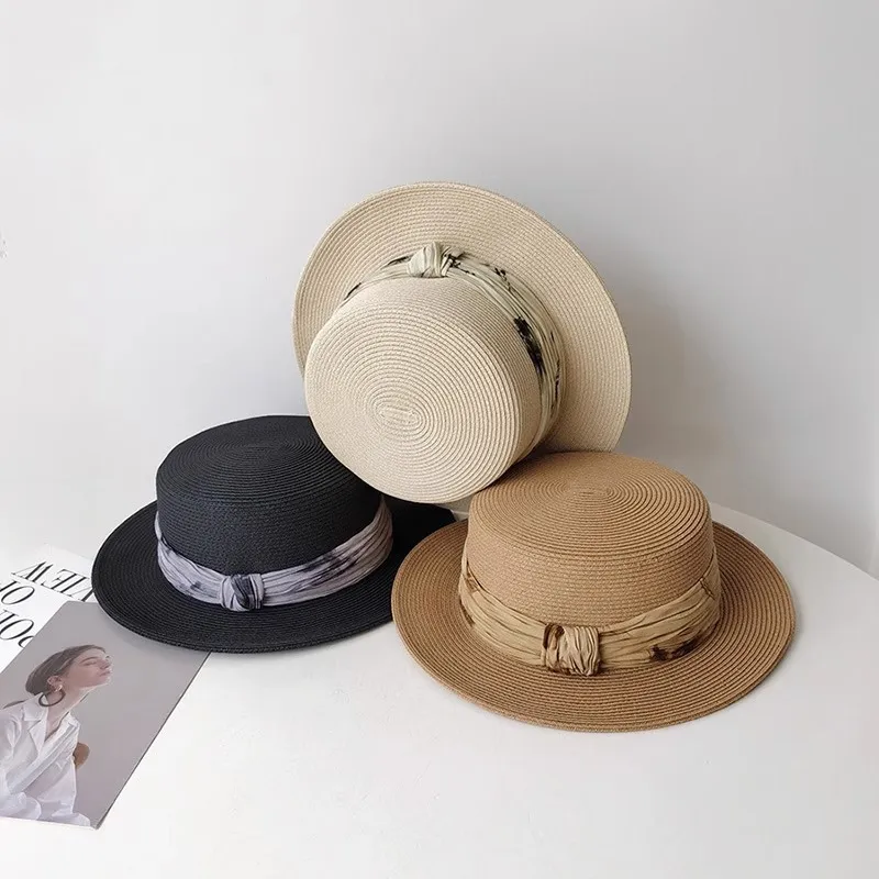 MUSTKOO Straw Woven Sun Protection Hats Women's-5