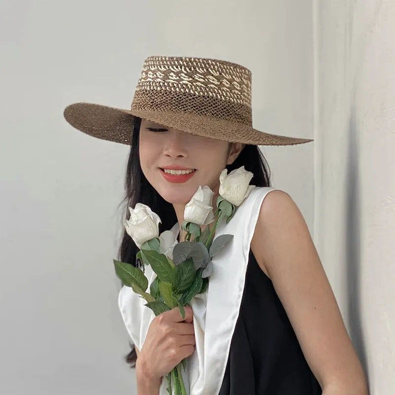 MUSTKOO Straw Woven Sun Protection Hats Unisex-7