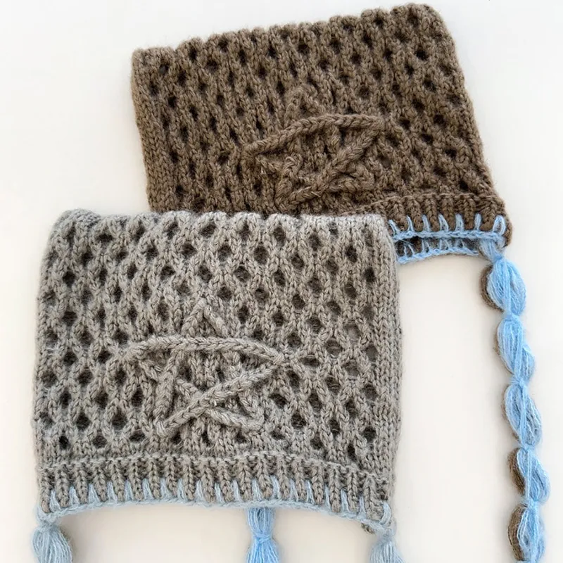 MUSTKOO Knitted Fabric Beanies Women's-5