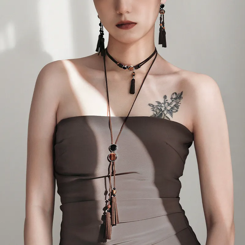 MACE MAVA Suede Necklaces Unisex-1