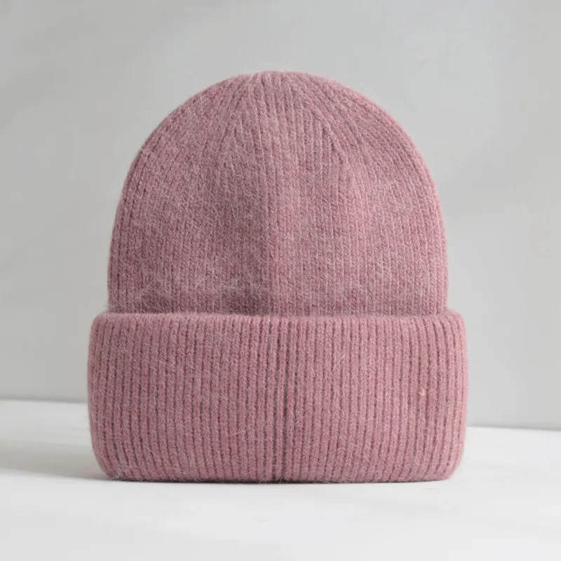MUSTKOO Rabbit Fur Blend Beanie Unisex-2