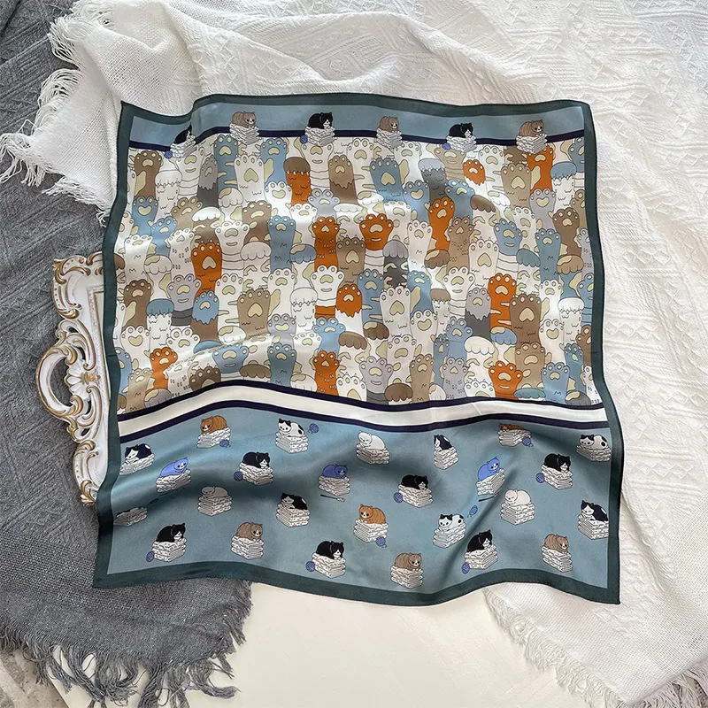 MUSTKOO Silk Scarves Unisex-1