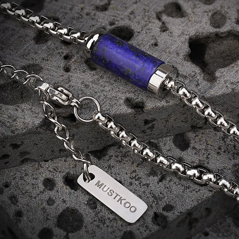 MUSTKOO Titanium Steel Necklaces Unisex-4