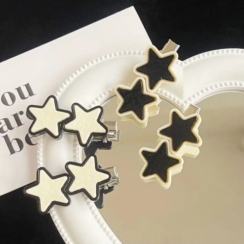MACE MAVA Hair Clips Women's Black White-2