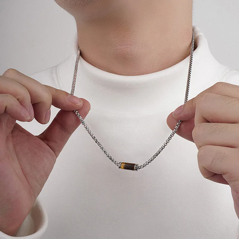 MUSTKOO Titanium Steel Necklaces Unisex-8