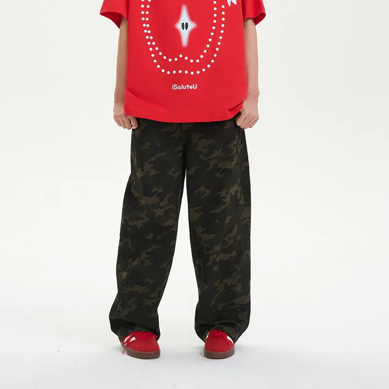 ISaluteU Cargo Pants Unisex Camouflage-4
