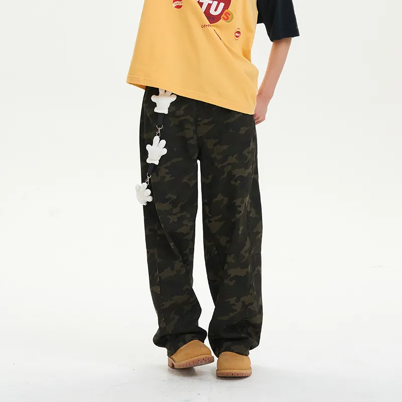 ISaluteU Cargo Pants Unisex Camouflage-5