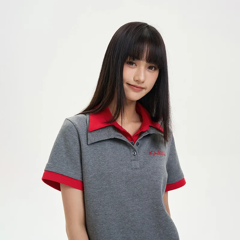 ISaluteU Polo Shirt Unisex Dark Gray-4